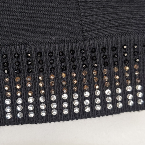 🎉HP🎉Calvin Klein ♥️NWT♥️ Black Jeweled Sweater!♥️♥️♥️ - Picture 5 of 16